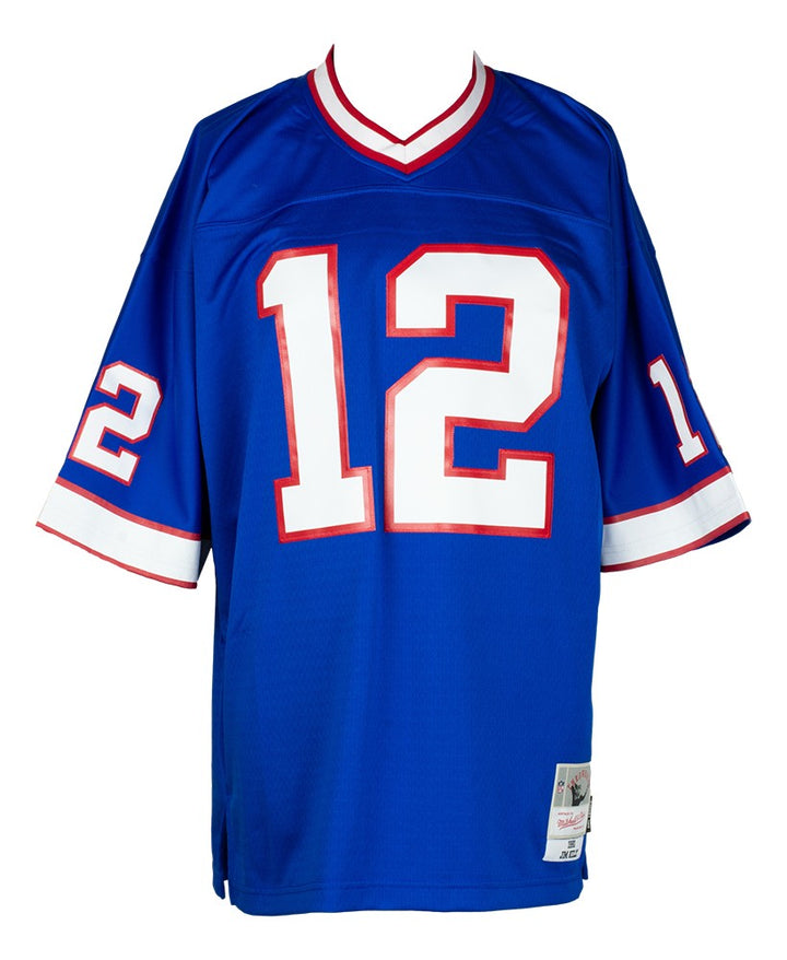 Jim Kelly Signed Buffalo Bills Blue Mitchell & Ness Football Jersey JSA ITP