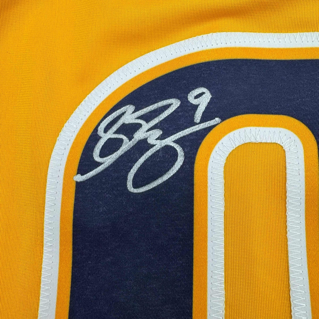 Framed Signed Filip Forsberg 35x39 Nashville Yellow Jersey JSA COA