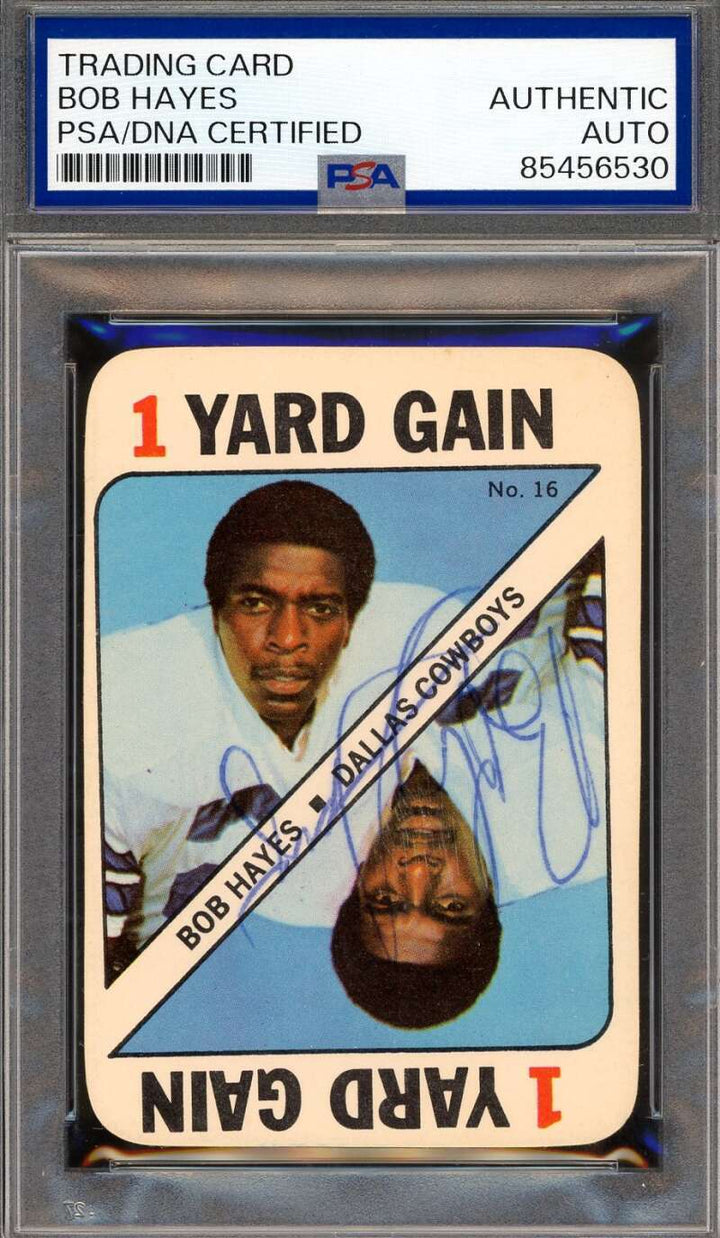 Bob Hayes PSA DNA Vintage Signed 1971 Topps Game Autograph