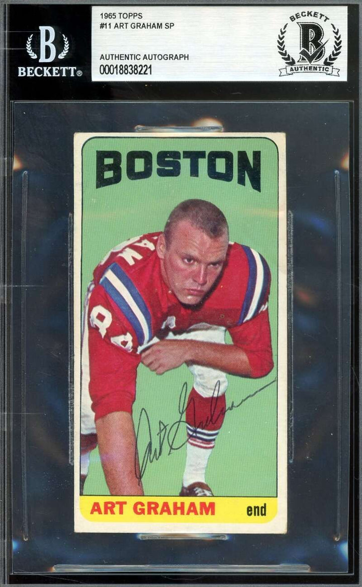 Art Graham Beckett BAS Signed 1965 Topps SP Autograph