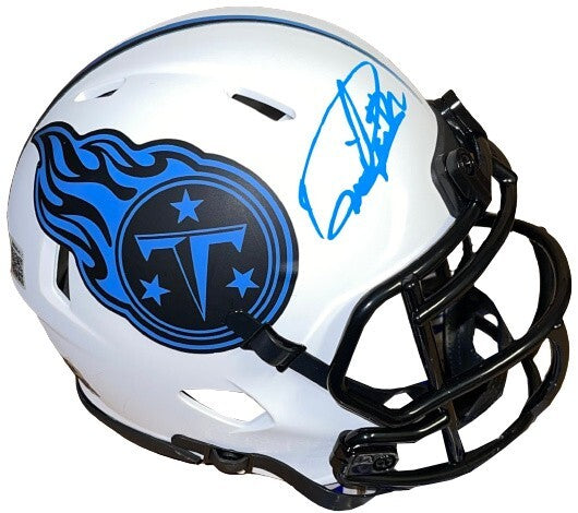 Derrick Henry signed Tennessee Titans Lunar Eclipse Speed Mini Helmet Beckett QR