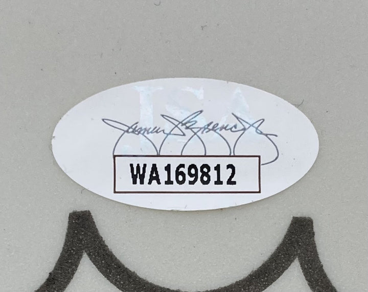 Joe Elliott Phil Collen Def Leppard Signed 15" Flt Gray Remo Drum Head JSA Holo