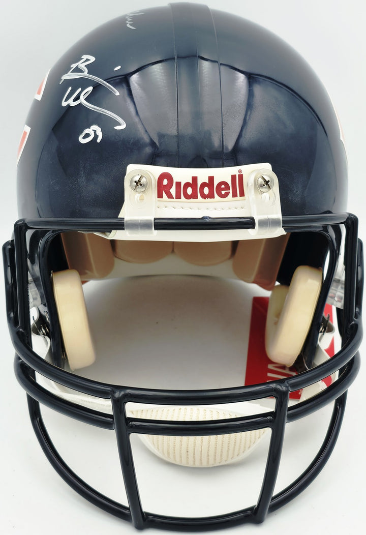 Dick Butkus Mike Singletary Brian Urlacher Signed Chicago Bears Full Size Helmet