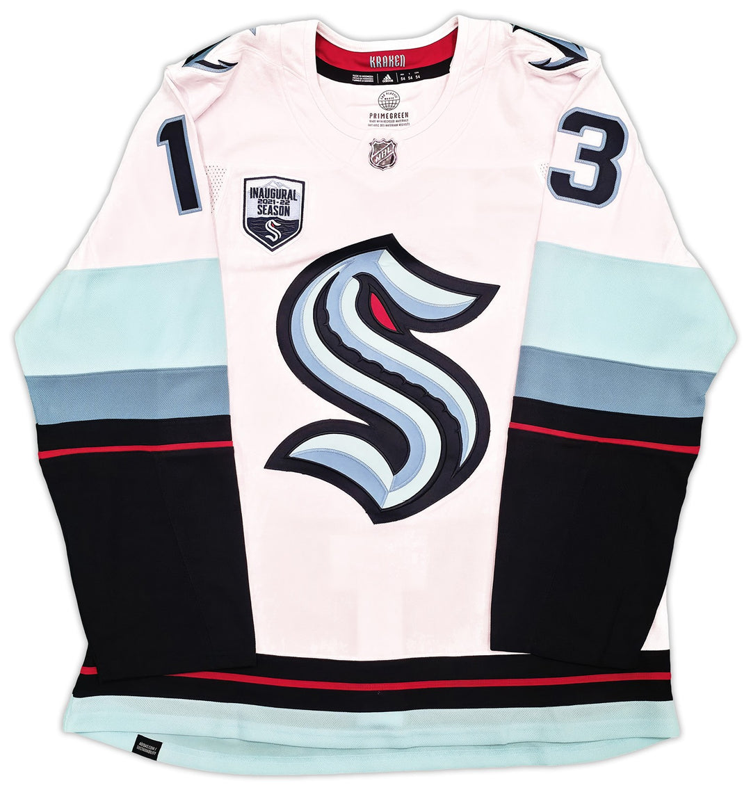 Seattle Kraken Brandon Tanev Auto White Adidas Inaugural Season Jersey 54 Turbo