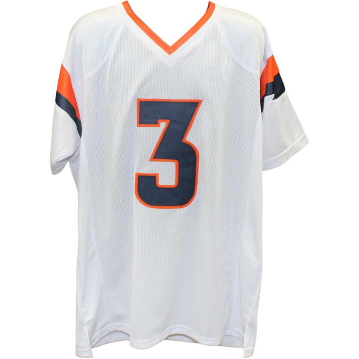 Wil Lutz Autographed Pro Style Sz XL White Jersey Beckett Witness 55156