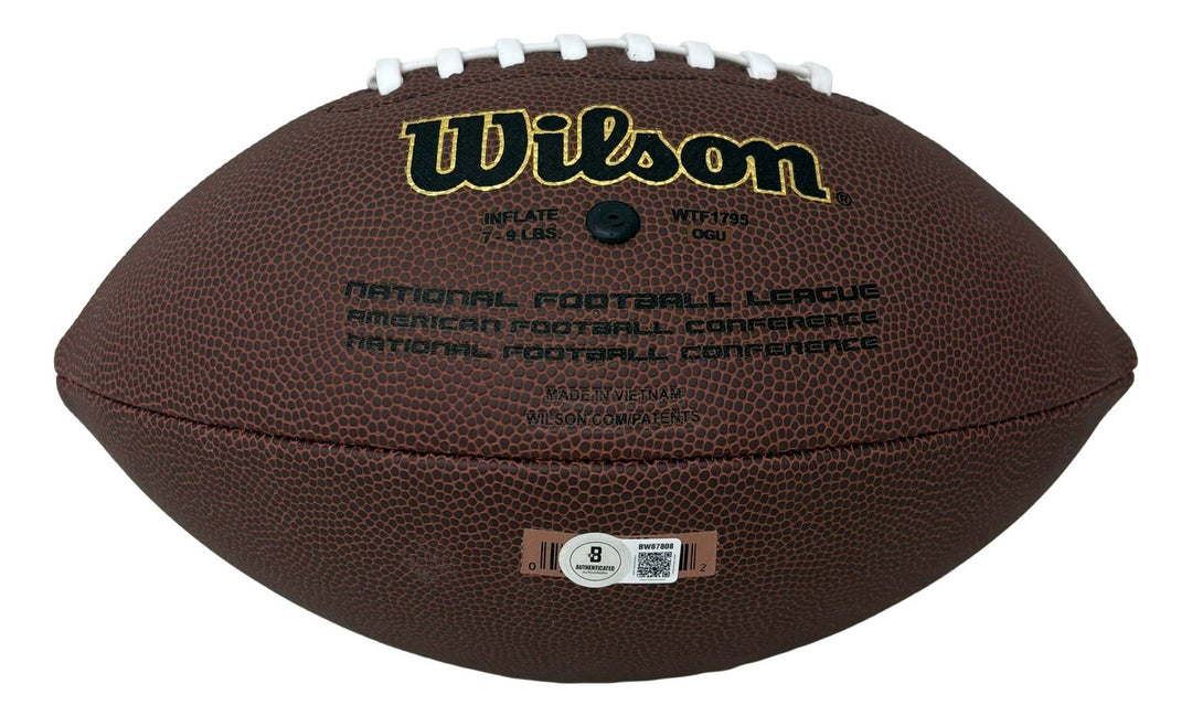 Jamal Charles Kansas City Chiefs Signed NFL Wilson Super Grip Football BAS