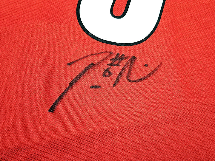 Portland Trailblazers Damian Lillard Signed Red Fanatics Jersey Size L Beckett