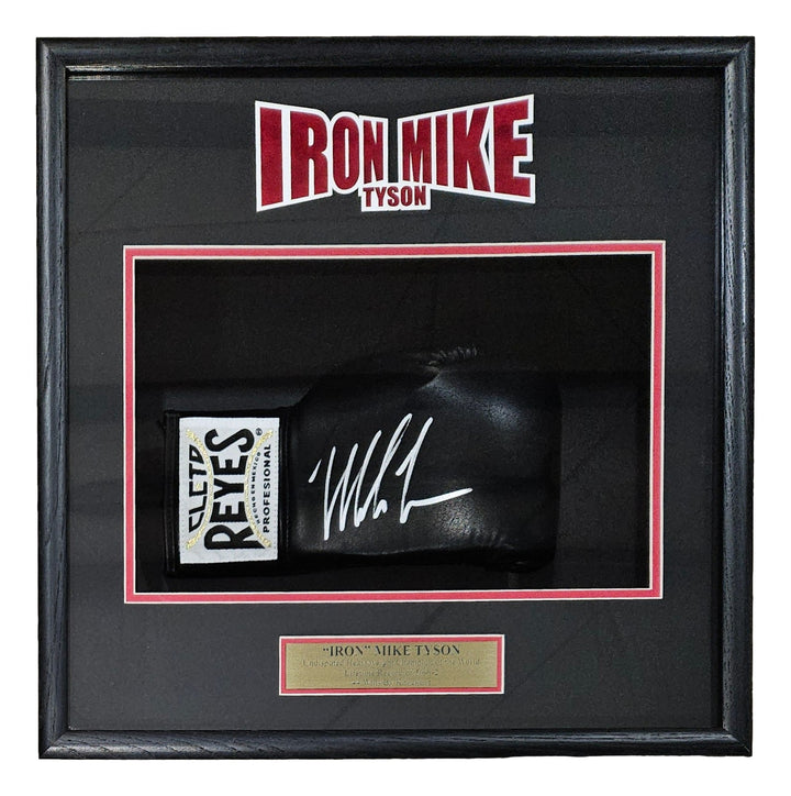 Mike Tyson Signed Black Right Hand Cleto Reyes Boxing Glove Shadowbox JSA ITP