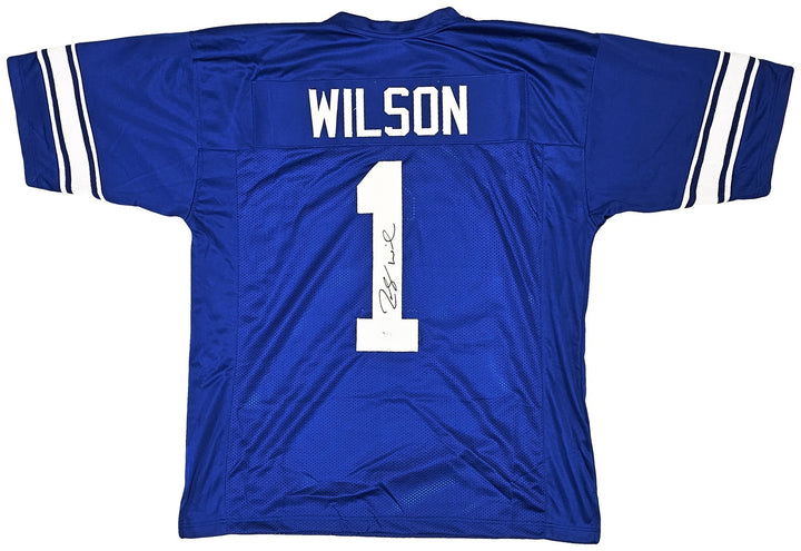 BYU Cougars Zach Wilson Signed Royal Blue Jersey Beckett BAS
