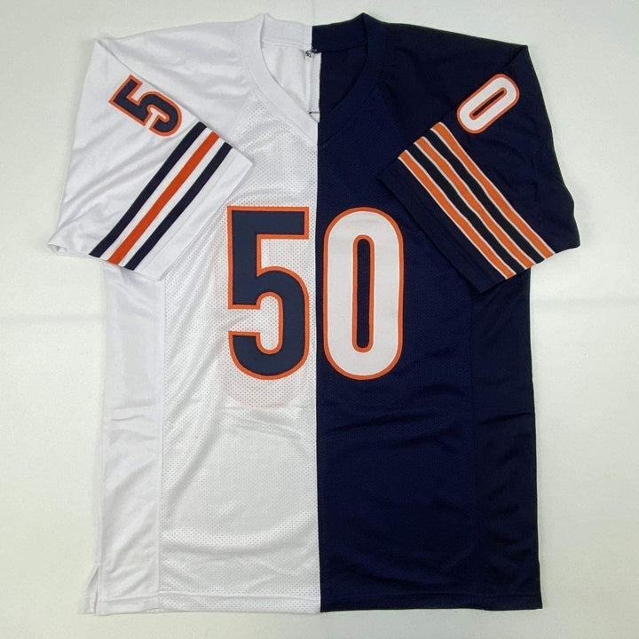 Autographed/Signed Mike Singletary HOF 98 Chicago Split Jersey JSA COA