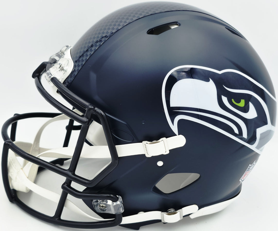Earl Thomas III Signed Seahawks Blue Full Sz Speed Helmet Beckett Wit