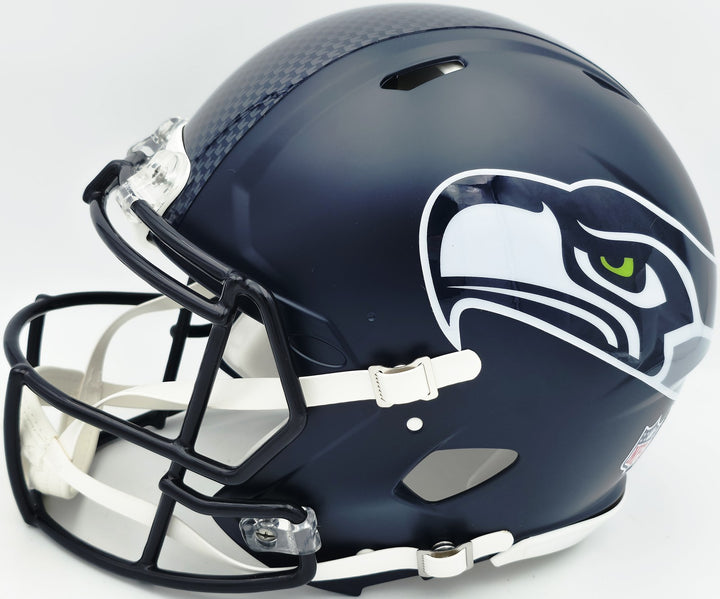 Earl Thomas III Signed Seahawks Blue Full Sz Speed Helmet Beckett Wit