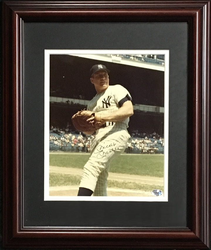 Mickey Mantle Yankees signed 8x10 photo framed vintage autograph tom catal COA