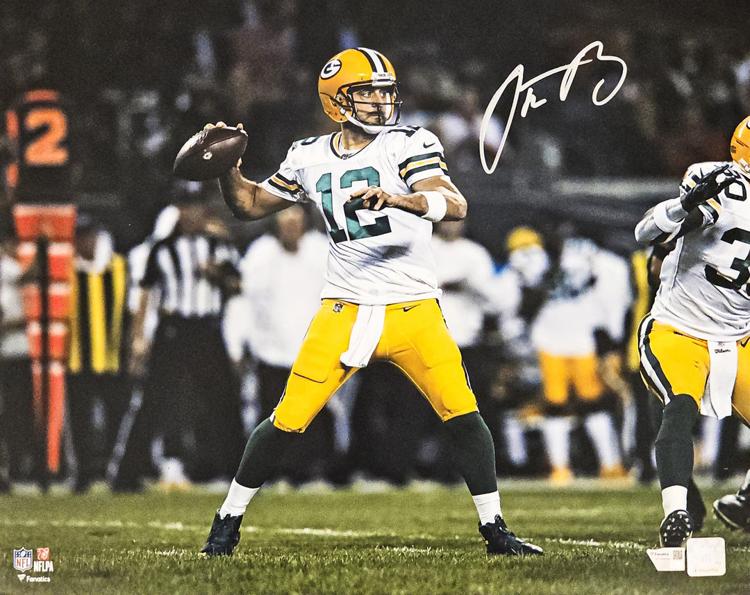 Aaron Rodgers Autographed Signed 16x20 Photo Green Bay Packers Fanatics Holo