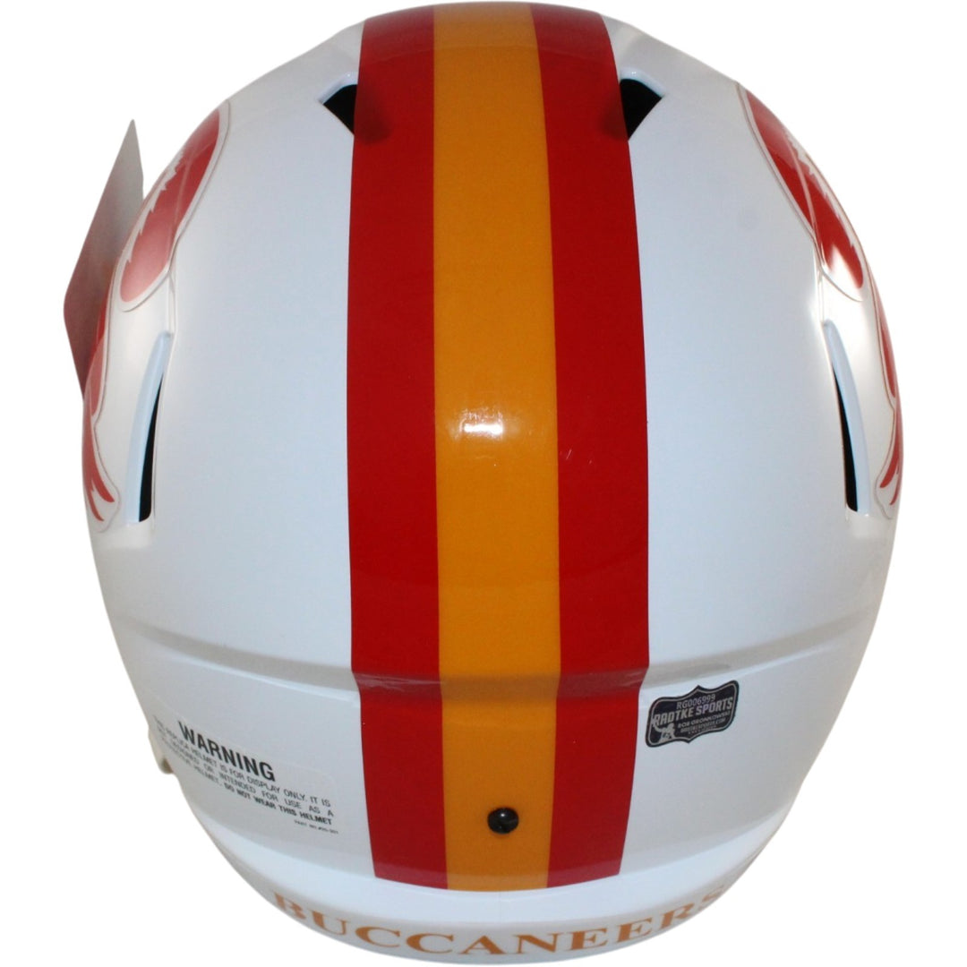 Rob Gronkowski Autographed/Signed Tampa Bay Buccaneers TB 76-96 F/S Helmet 55795