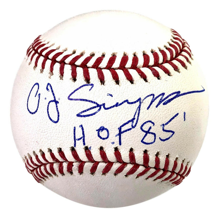 OJ Simpson Signed Inscribed "HOF" Official MLB Baseball COA JSA Auto O.J. OMLB