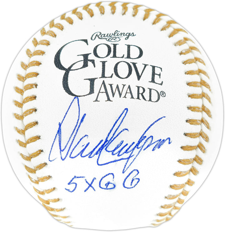 Dave Concepcion Signed Gold Glove Logo MLB Baseball Reds "5x GG" Beckett 253169