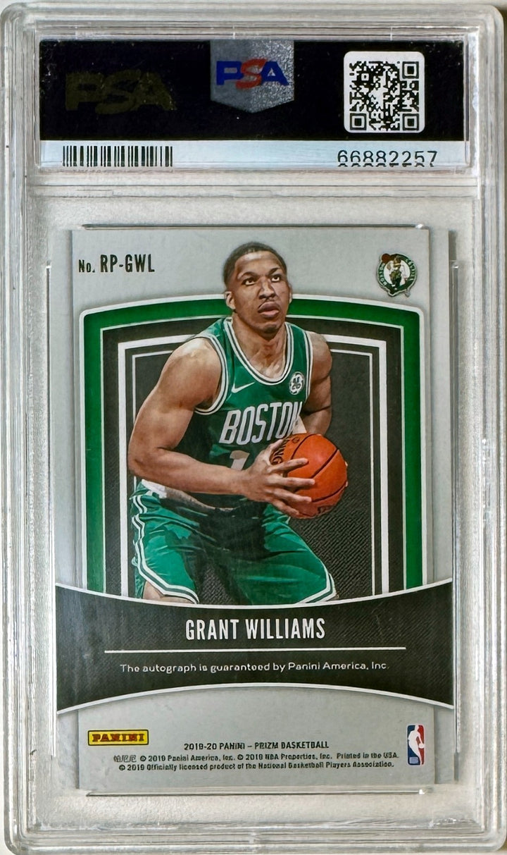 Grant Williams signed 2019 Panini Prizm Rookie Penmanship Card #RPHWL- PSA 10
