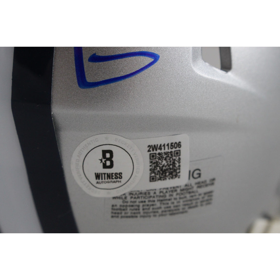 Randy White Autographed Dallas Cowboys Mini Helmet HOF Beckett Witness 49696