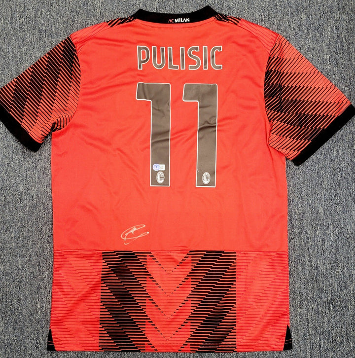 Christian Pulisic signed AC Milan Jersey autograph USA ~ Beckett BAS