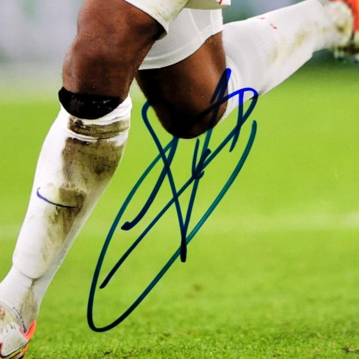 Jules Kounde signed France 8.5x11 photo #3 Barcelona autograph (B) ~ Beckett BAS