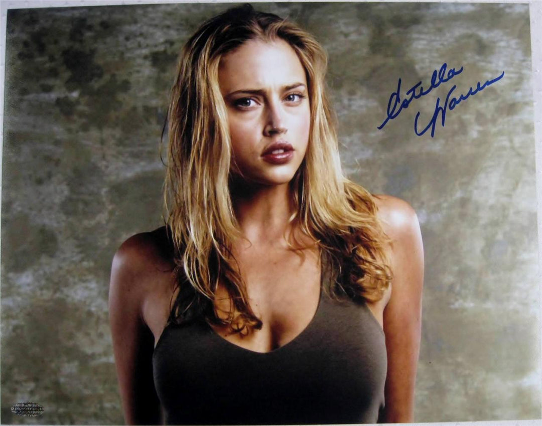 Estella Warren Signed 11x14 Photo Victoria Secret Model Beauty & The Beast I