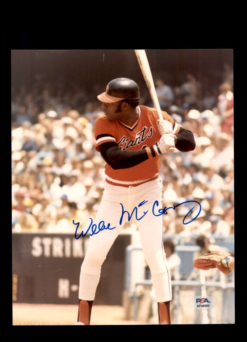 Willie McCovey PSA DNA Signed 8x10 Photo Autograph Giants