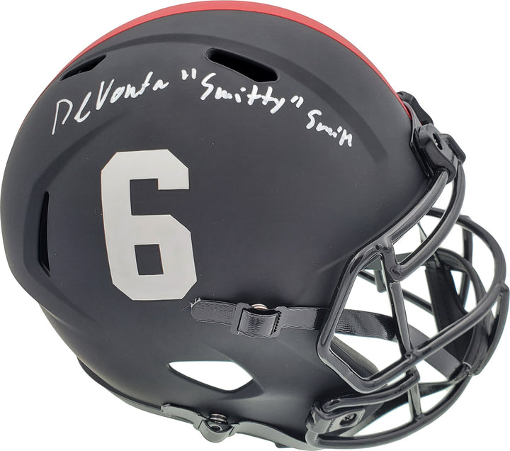 Devonta Smith Signed Alabama Crimson Tide Eclipse Black Full Size Replica Speed