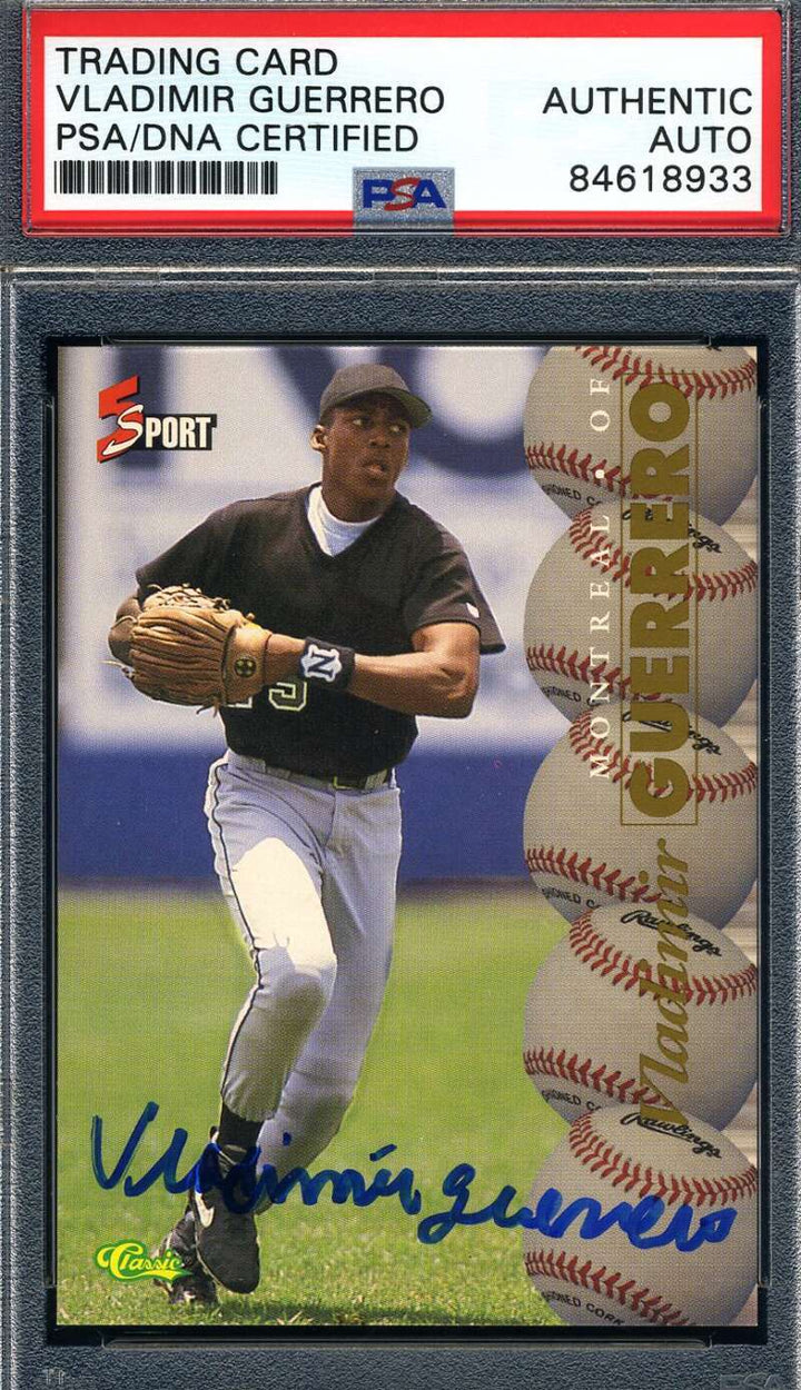 Vladimir Guerrero PSA DNA Signed 1995 Classic Rookie Autograph Autograph