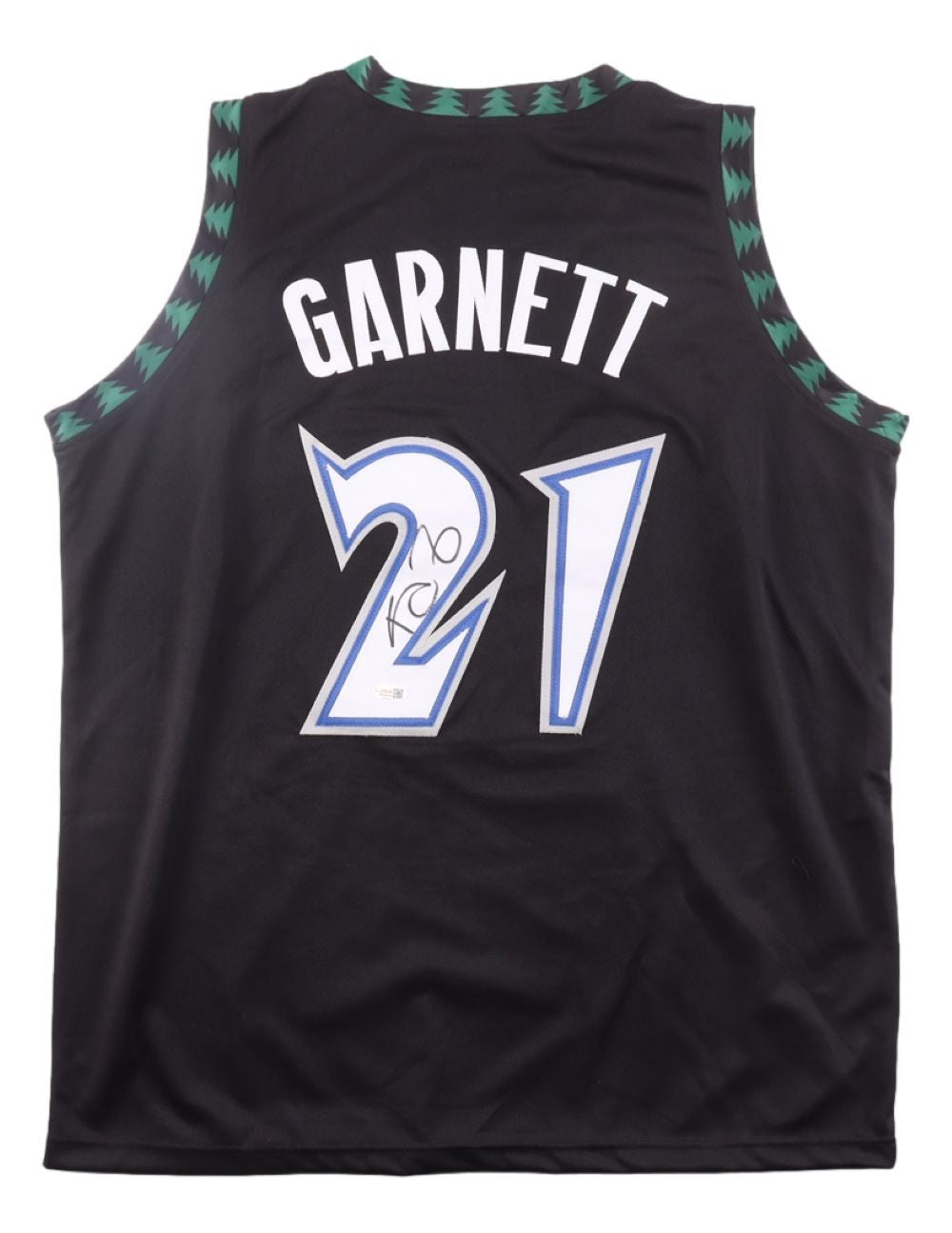 Kevin Garnett Minnesota Signed Black Basketball Jersey JSA QR