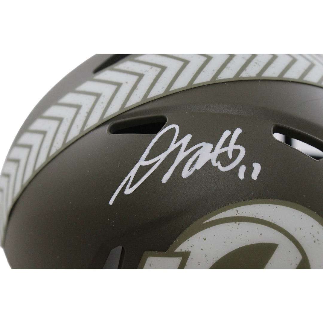Davante Adams Autographed Los Angeles Rams 22 STS Mini Helmet Beckett WIT 55037