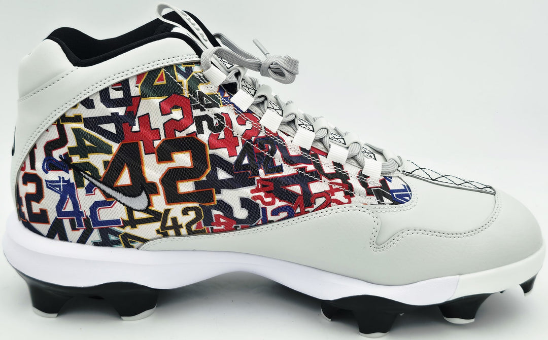 Ken Griffey Jr Auto White Nike Griffey 2 Mcs Jackie Robinson Day Baseball Cleats