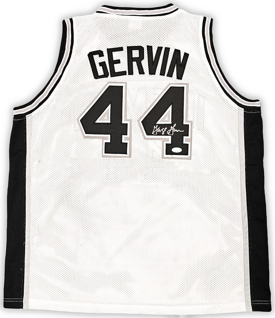 San Antonio Spurs George Gervin Autographed Signed White Jersey JSA