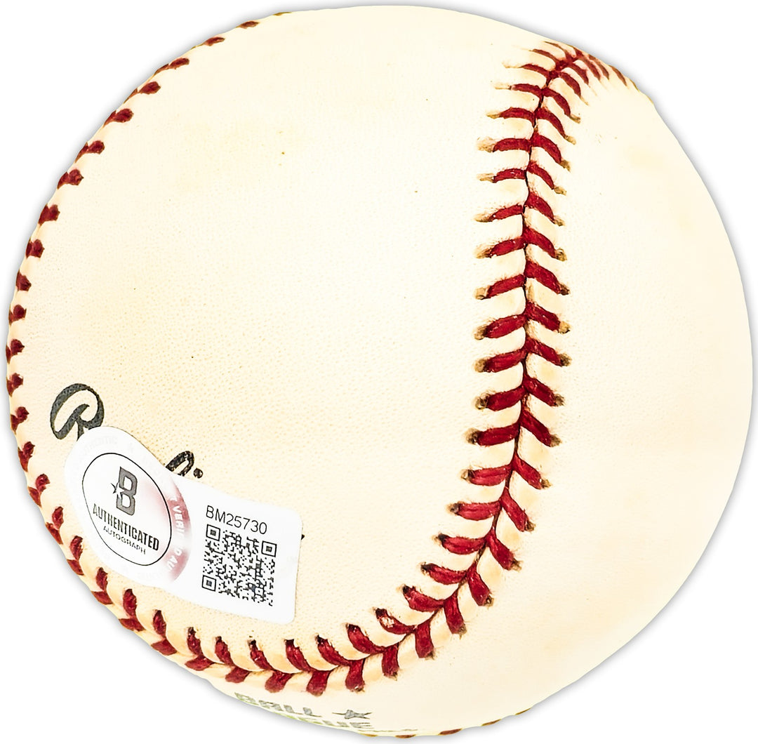 Sam Calderone Signed NL Baseball NY Giants, Milwaukee Braves Beckett #BM25730