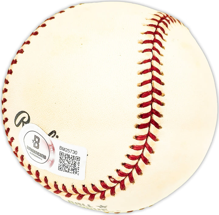 Sam Calderone Signed NL Baseball NY Giants, Milwaukee Braves Beckett #BM25730