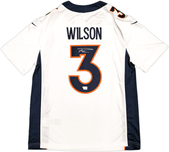 Broncos Russell Wilson Signed White Nike Limited Jersey Size L Fanatics Holo