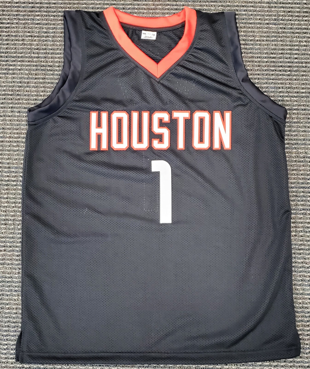 Houston Rockets John Wall Autographed Signed Black Jersey Beckett BAS