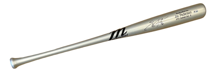 Joc Pederson Texas Rangers Signed Silver Marucci Model JP31 Bat MLB Hologram