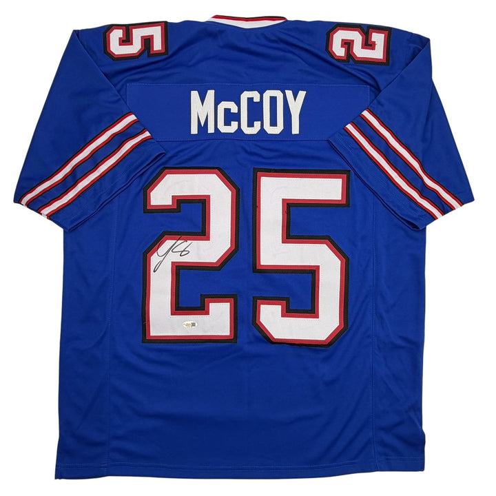 Autographed/Signed LeSean McCoy Buffalo Blue Football Jersey JSA COA