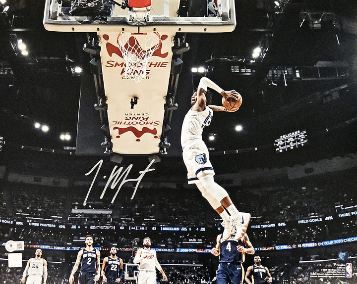 Ja Morant Autographed Signed 16x20 Photo Memphis Grizzlies Beckett BAS QR