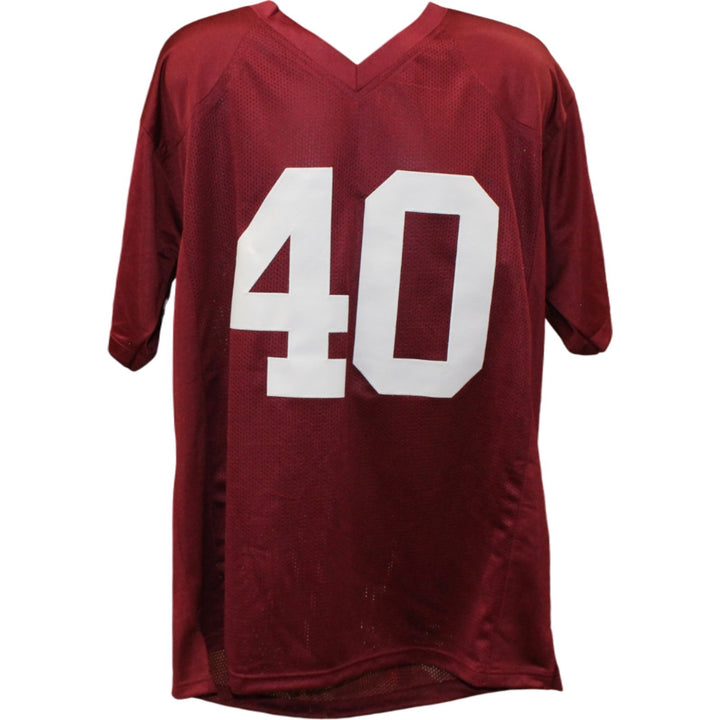 Von Miller Autographed/Signed College Style Red Jersey Beckett Witness 54741