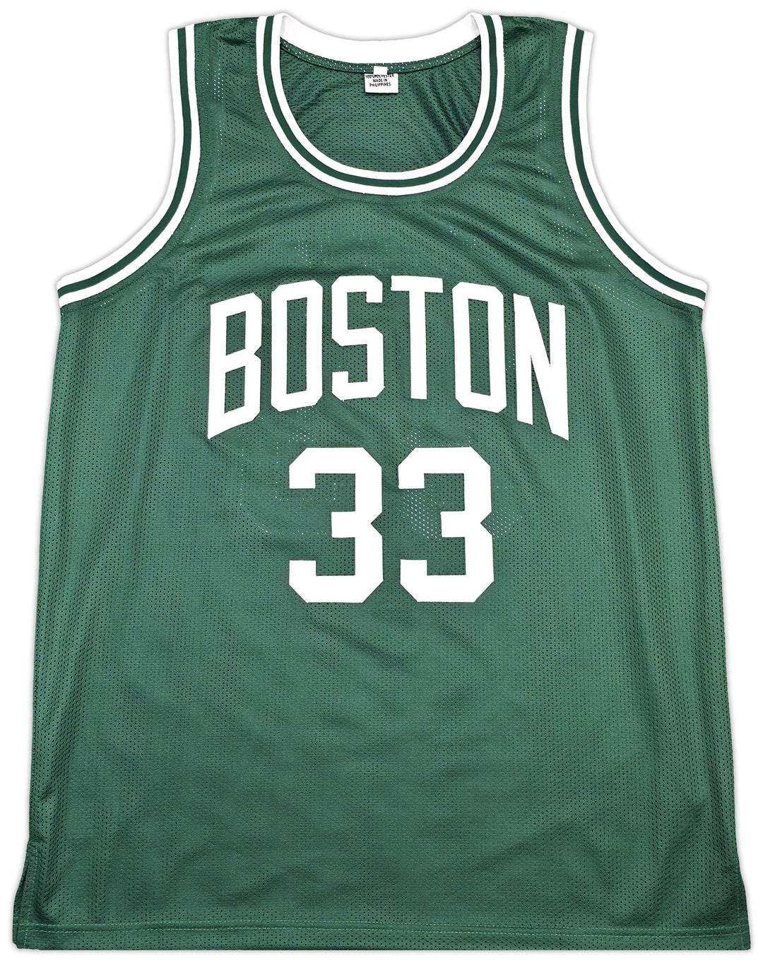 Boston Celtics Larry Bird Autographed Green Jersey PSA/DNA ITP