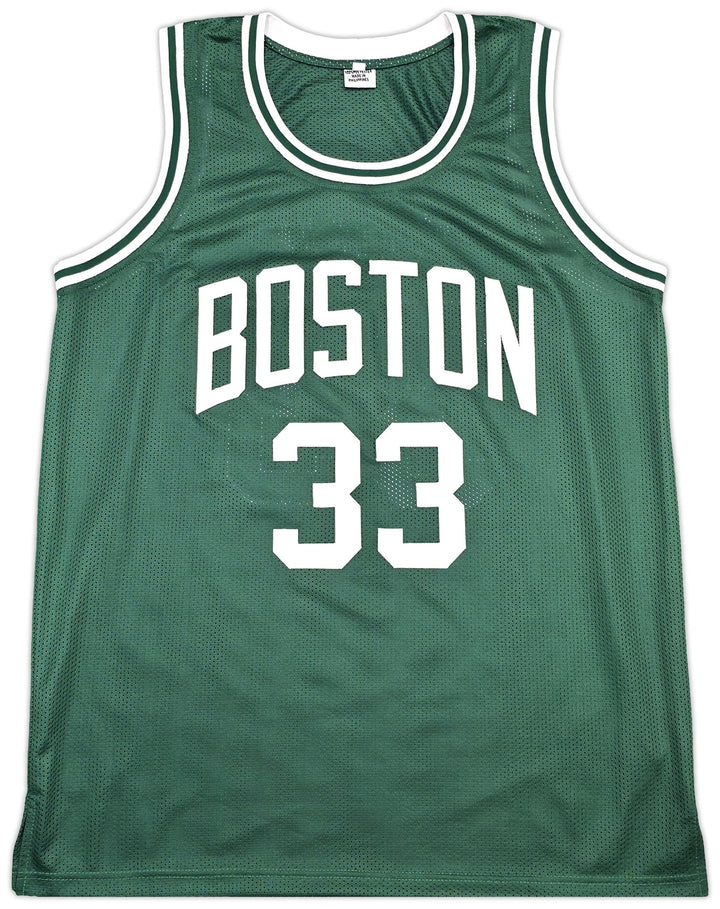 Boston Celtics Larry Bird Autographed Green Jersey PSA/DNA ITP