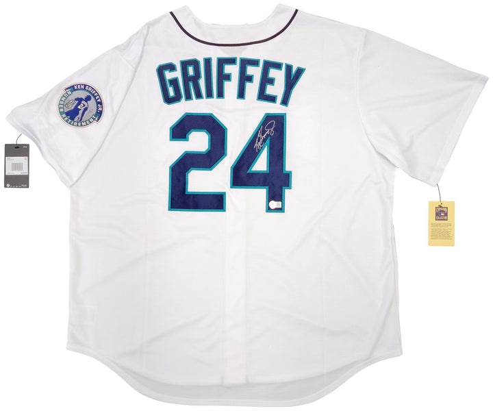 Seattle Mariners Ken Griffey Jr. Signed White Nike Cooperstown Edition Jersey