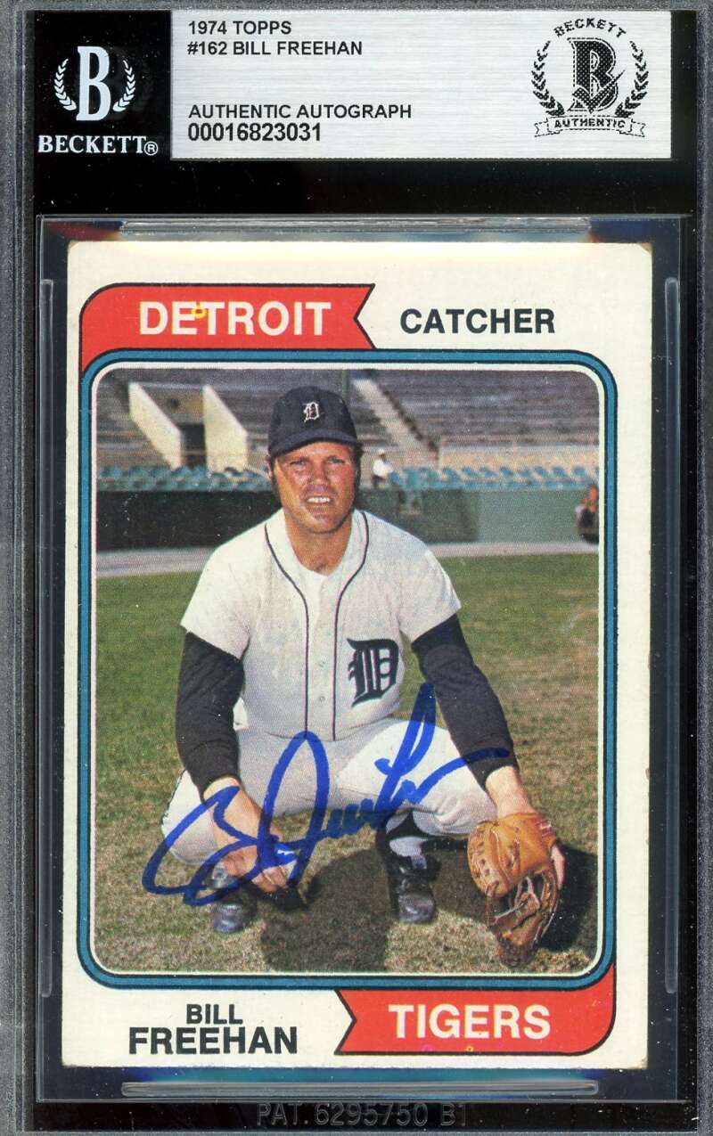 Bill Freehan Beckett BAS Signed 1974 Topps Autograph