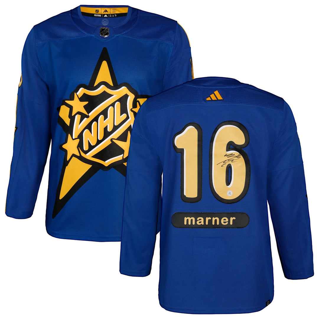 Mitch Marner Signed 2024 NHL All-Star Game Blue adidas Jersey