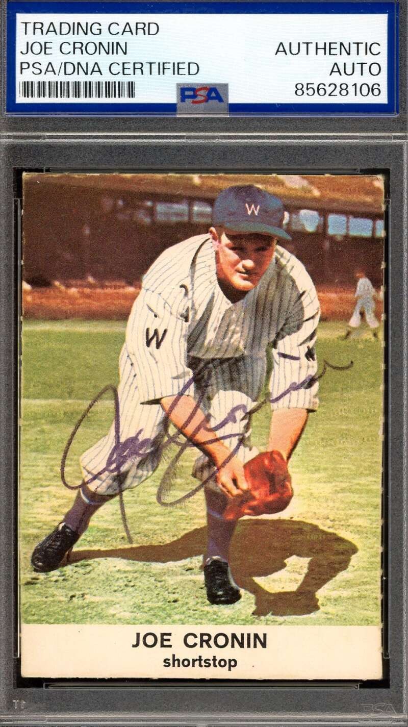 Joe Cronin PSA DNA Signed 1961 Golden Press HOF Autograph