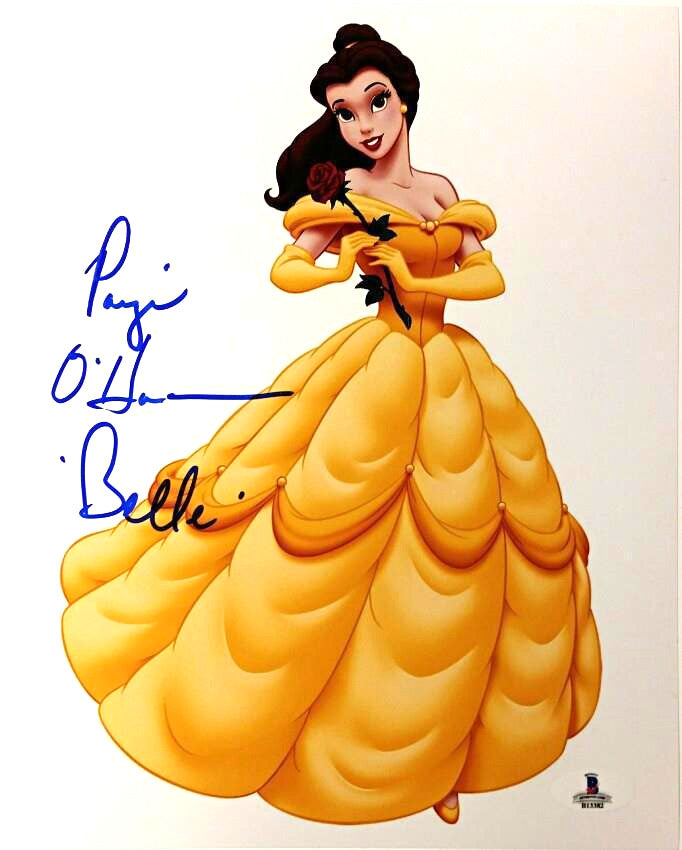 PAIGE O'HARA Signed 8x10 Photo #5 BEAUTY AND THE BEAST Blue w/ Beckett BAS COA