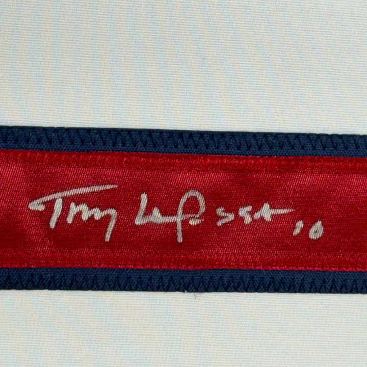 Framed Autographed/Signed Tony LaRussa 33x42 St. Louis White Jersey JSA COA