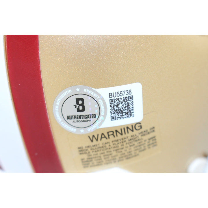 Joe Montana Autographed San Francisco 49ers VSR4 Mini Helmet Beckett 53161
